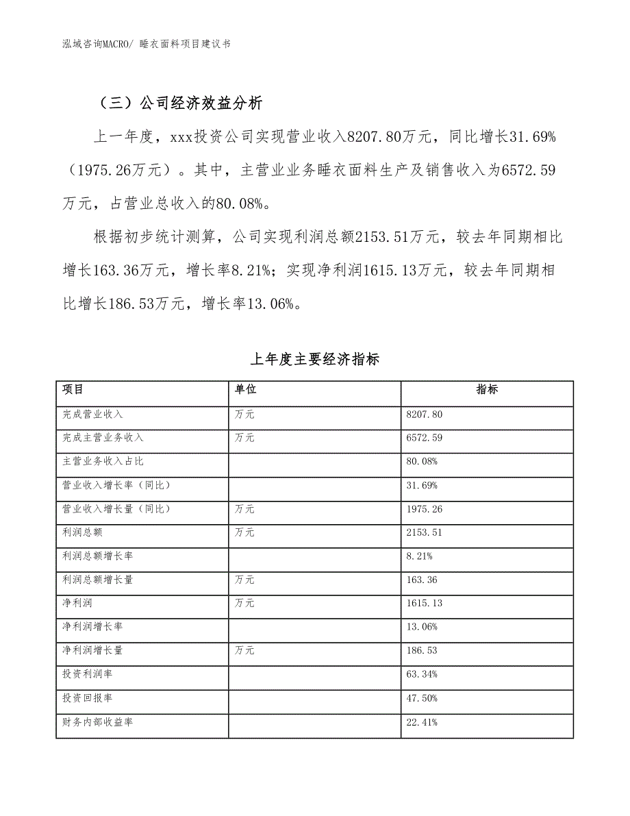 睡衣面料项目建议书(16亩，投资3600万元）_第4页