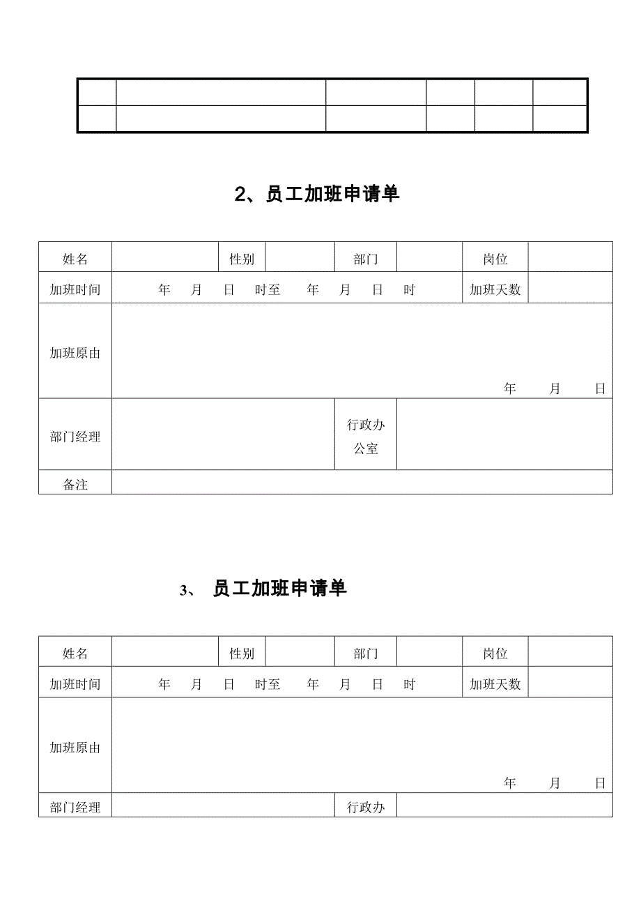 中小企业常用表格模板(整套)_第2页