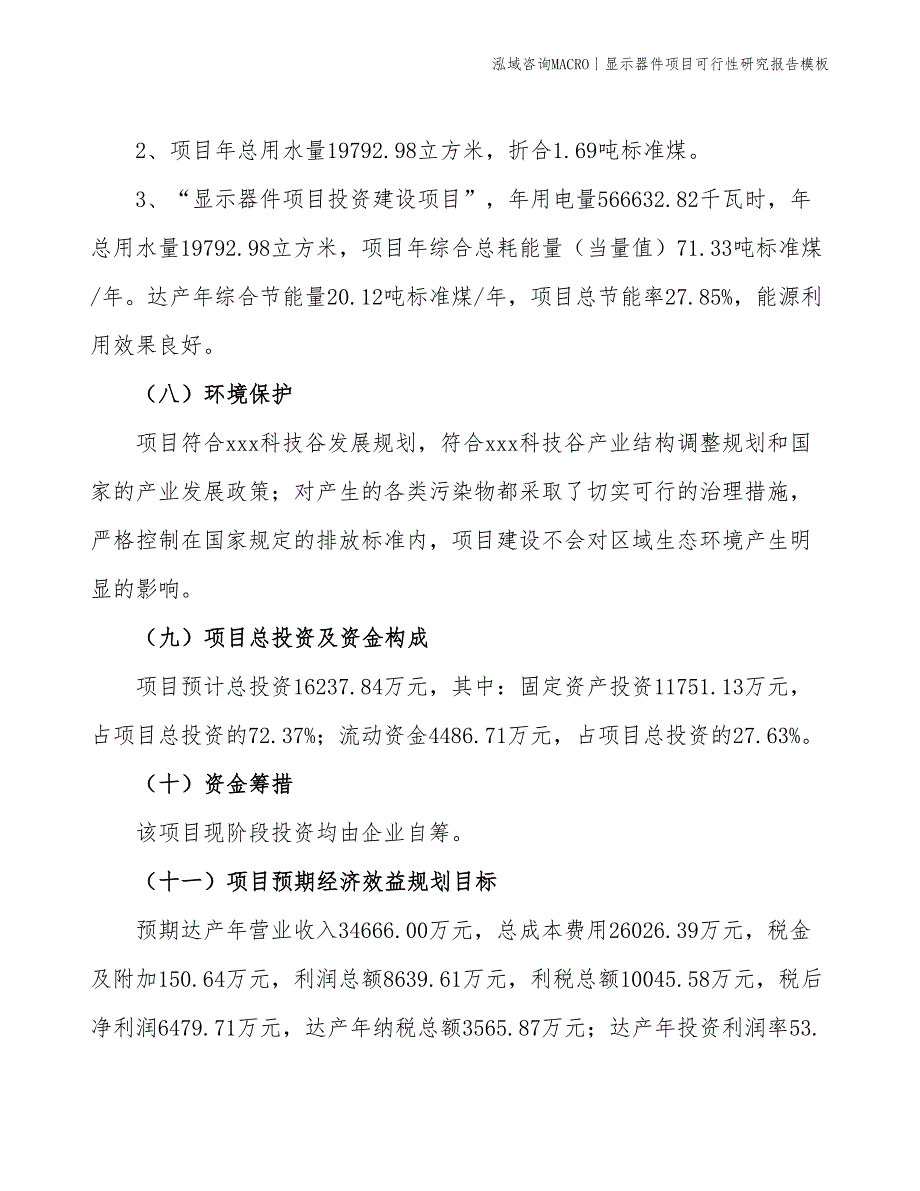 显示器件项目可行性研究报告模板_第4页