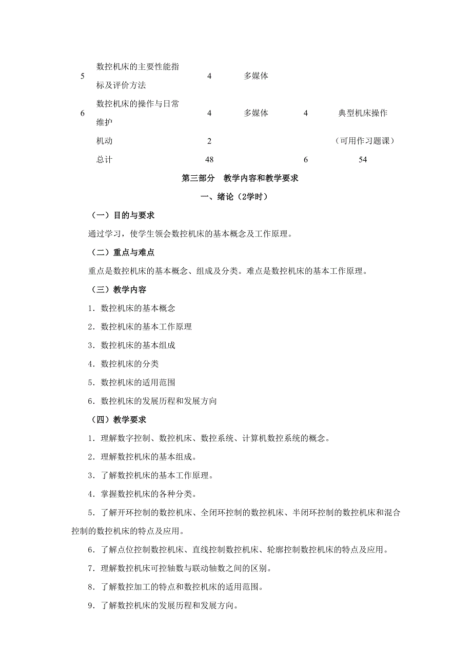 数控机床教学与学习大纲_第3页