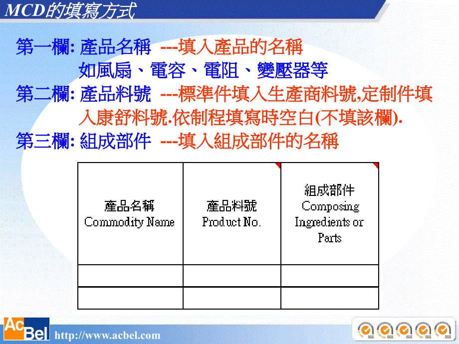 mcd introduction mcd的填寫方式_第4页