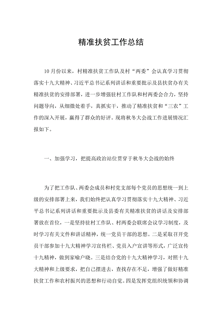 精准扶贫年终总结_第1页