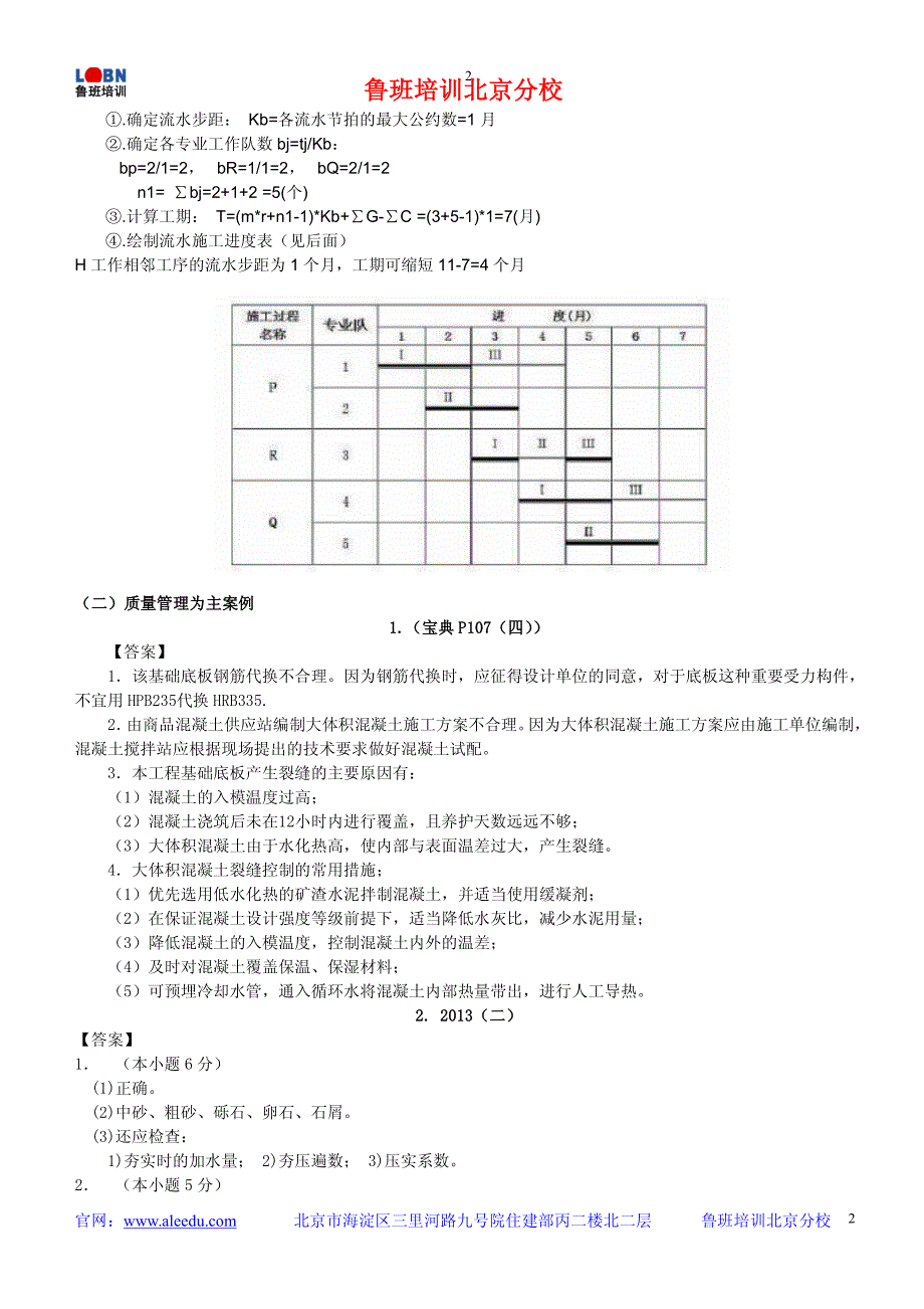 2014建筑实务讲题班(答案)_第2页