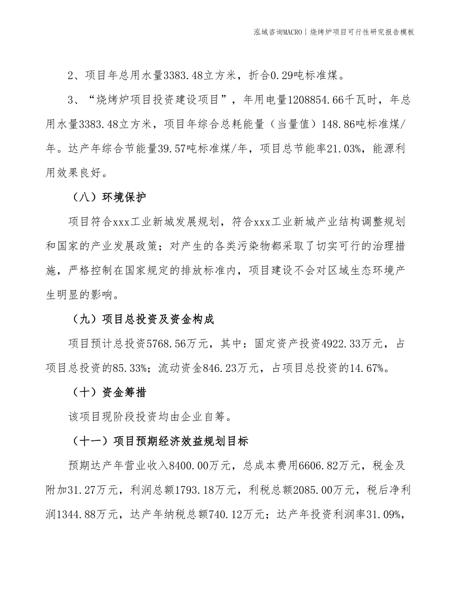 烧烤炉项目可行性研究报告模板_第4页