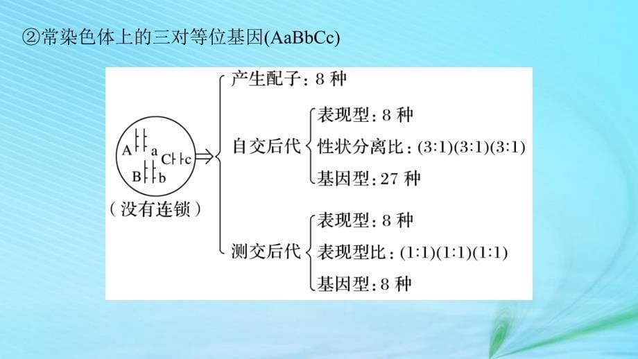 （江苏专用）2019高考生物二轮复习 专题五 基因的传递规律 考点14 遗传规律相关“比例”与“实质”课件_第5页