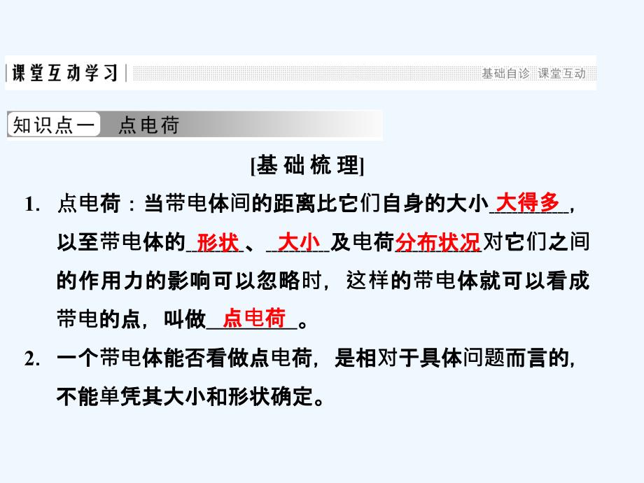 2018-2019学年新设计物理选修3-1人教浙江专用版课件：第一章 静电场1-2 _第3页