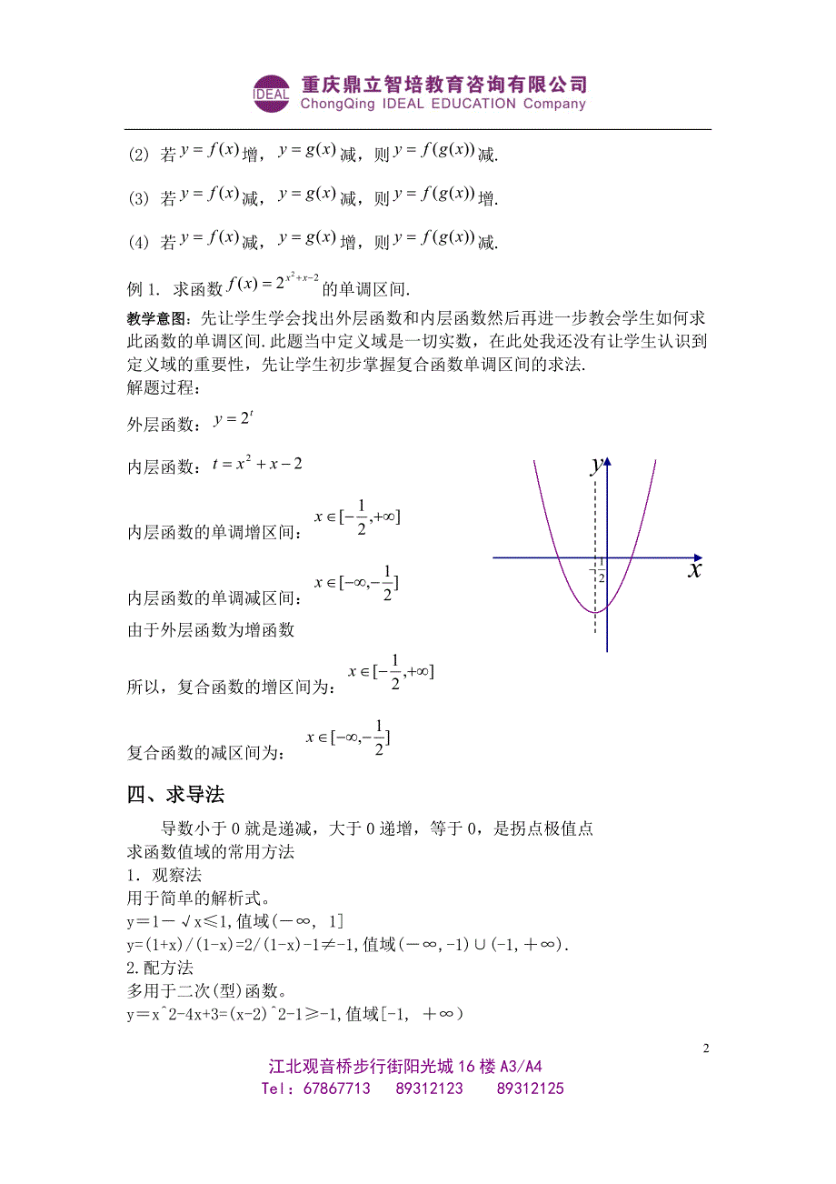 判断函数单调性常用方法_第2页