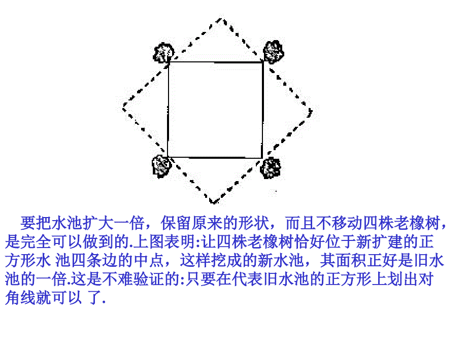 但要求仍然保持正方形而又不移动老橡树的位置_第3页