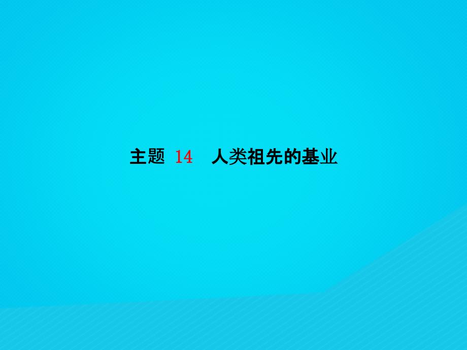 （菏泽专版）2018中考历史总复习 第一部分 系统复习 成绩基石 世界史 主题14 人类祖先的基业课件_第2页