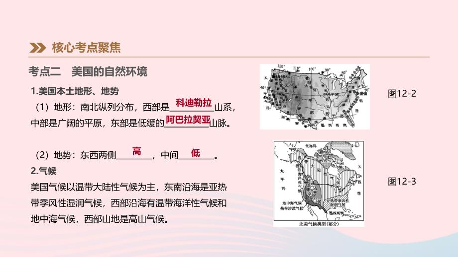 江西省2019年中考地理复习 第三部分 世界地理（下）第12课时 美国课件_第3页