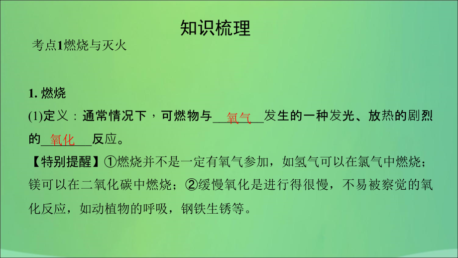 河南省2018年中考化学复习 第14讲 化学与能源和资源的利用课件_第4页