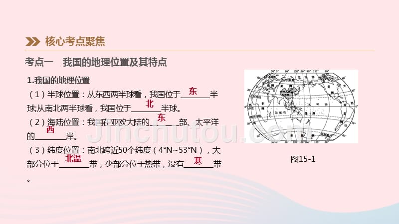 江西省2019年中考地理复习 第四部分 中国地理（上）第15课时 中国的疆域、行政区划、人口与民族课件_第2页