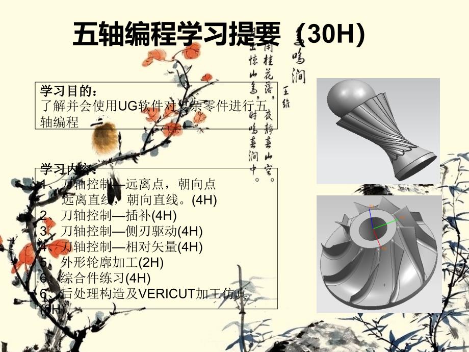 《五轴编程ug教程》ppt课件_第2页