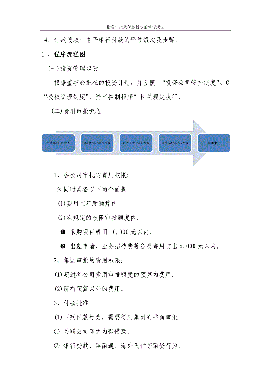 财务审批及付款授权的规定(征求意见)_第2页