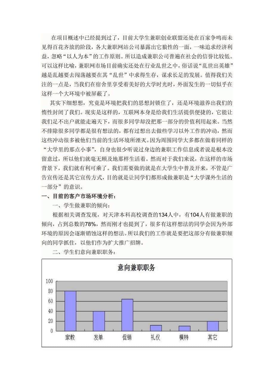 兼职网商业策划书_第5页