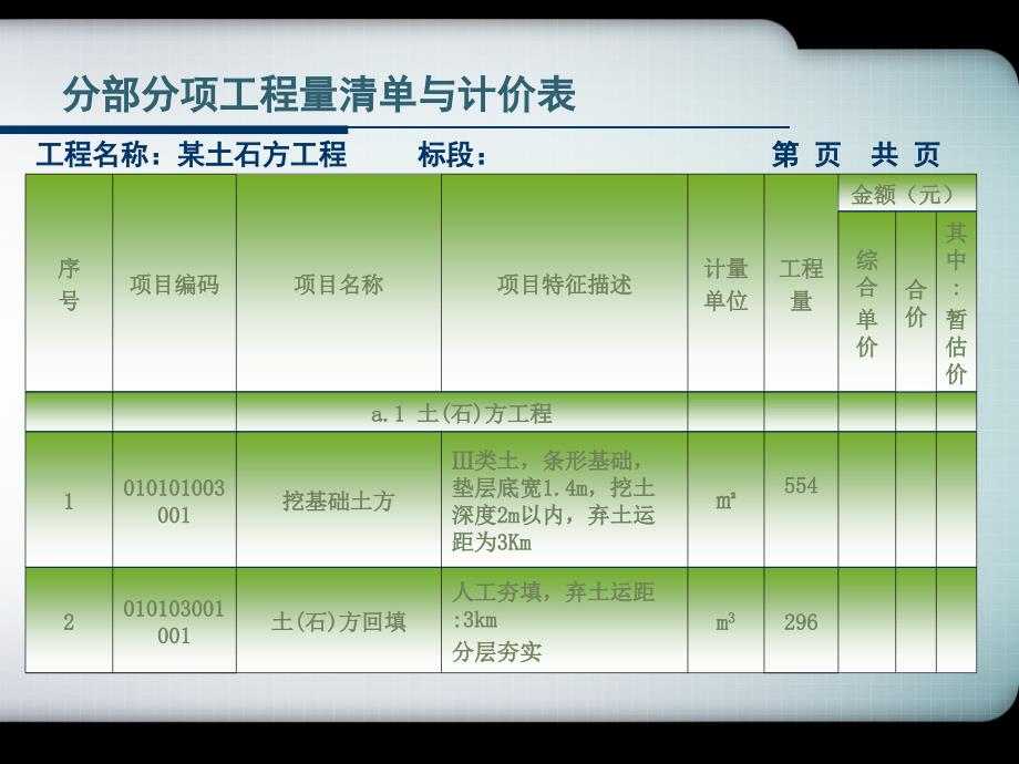 分部分项工程量清单计价案例_第4页