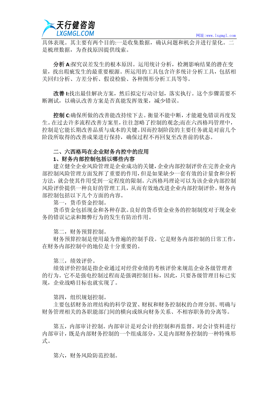 六西格玛辅导公司在某化工制造行业财务管理实施案例_第2页