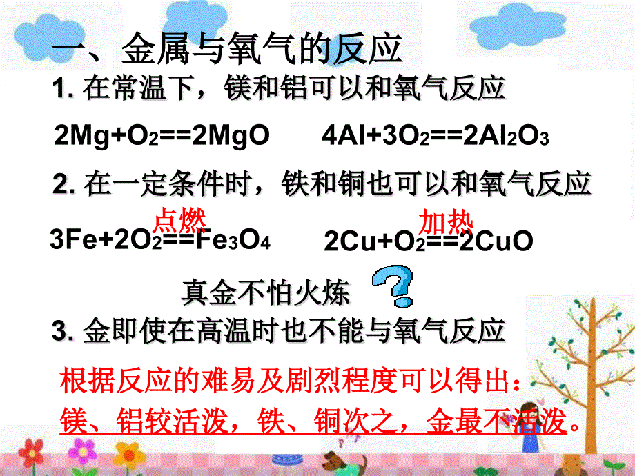 九年级（人教版）化学下册课件：8.课题2 金属的化学性质_第3页