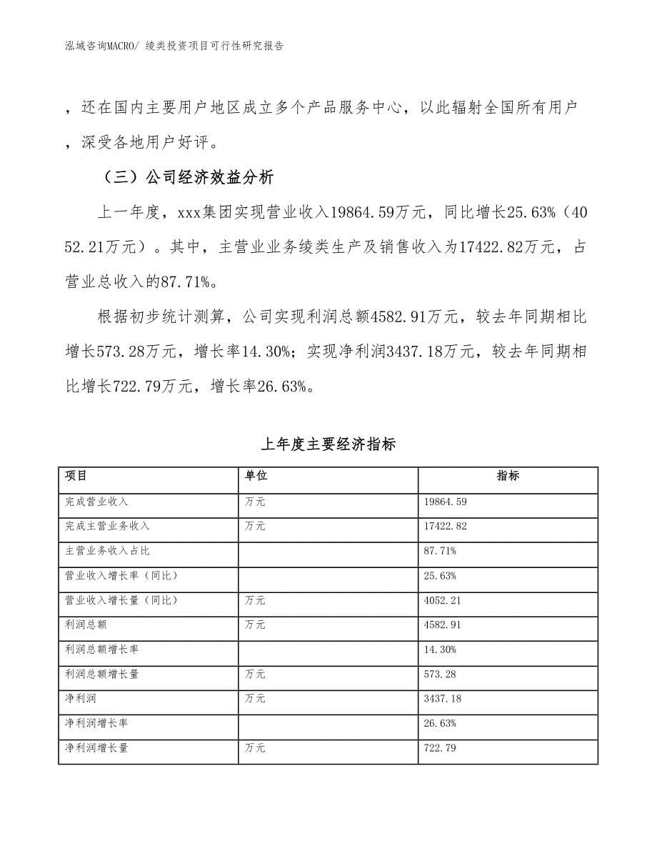 绫类投资项目可行性研究报告_第5页