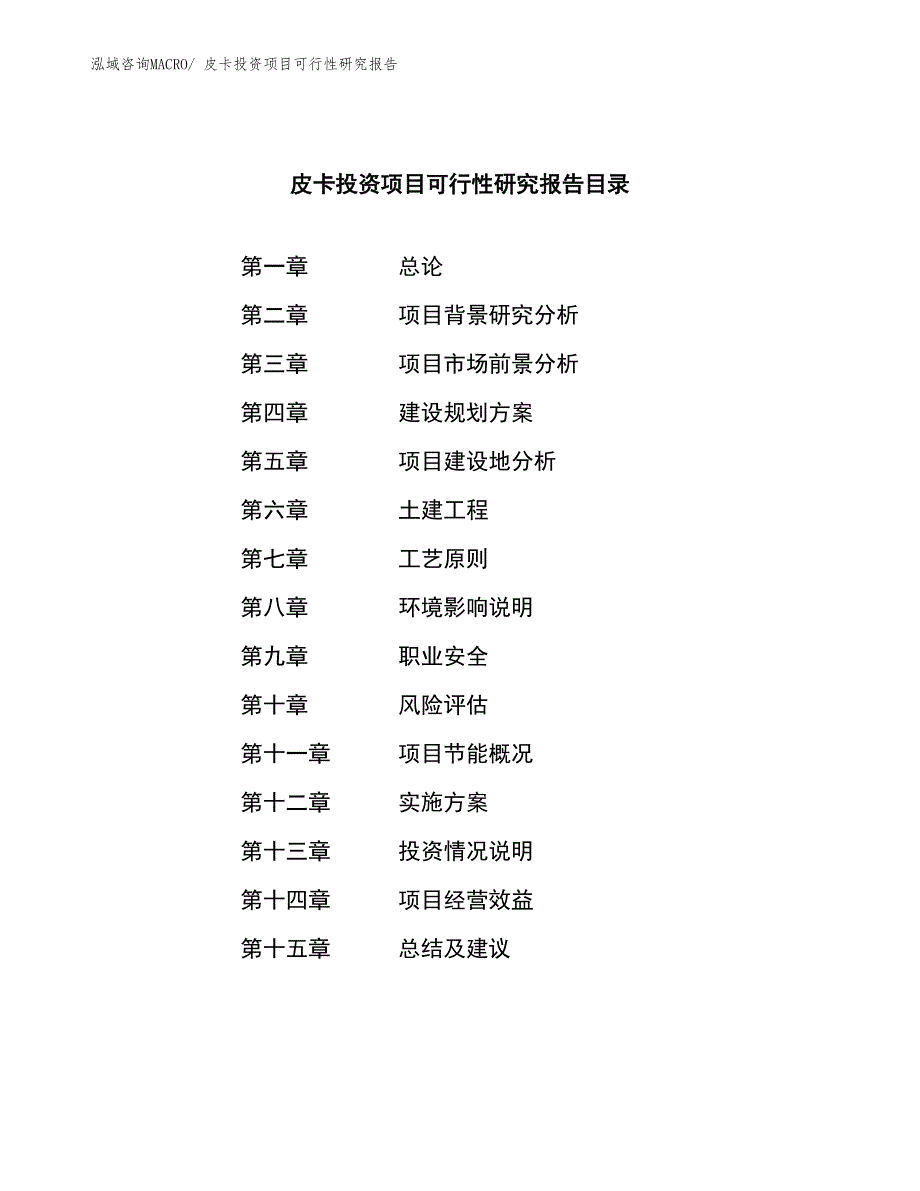 皮卡投资项目可行性研究报告_第3页