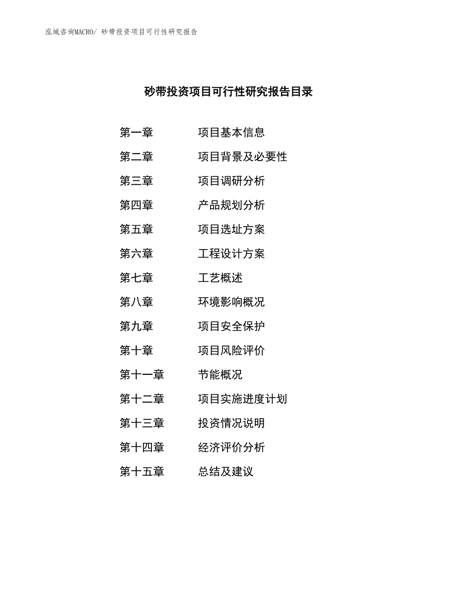 砂带投资项目可行性研究报告_第3页