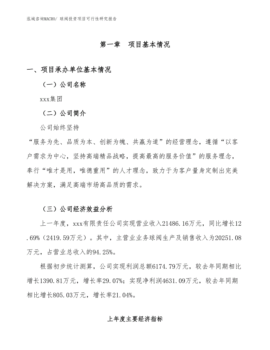 球阀投资项目可行性研究报告_第4页