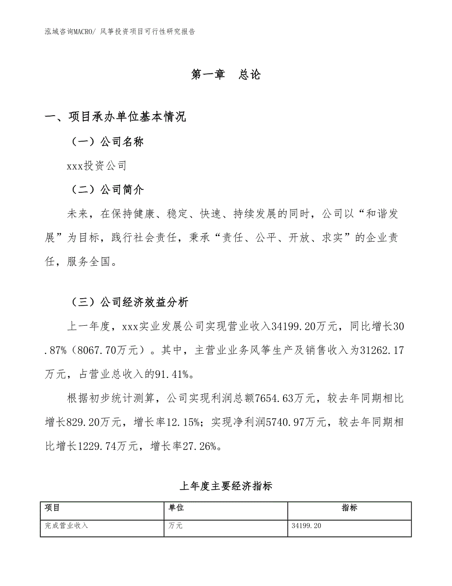 风筝投资项目可行性研究报告_第4页