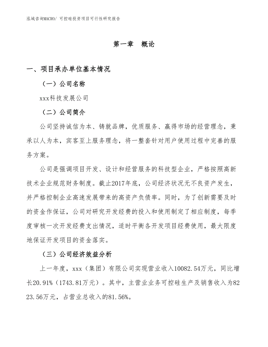 可控硅投资项目可行性研究报告_第4页