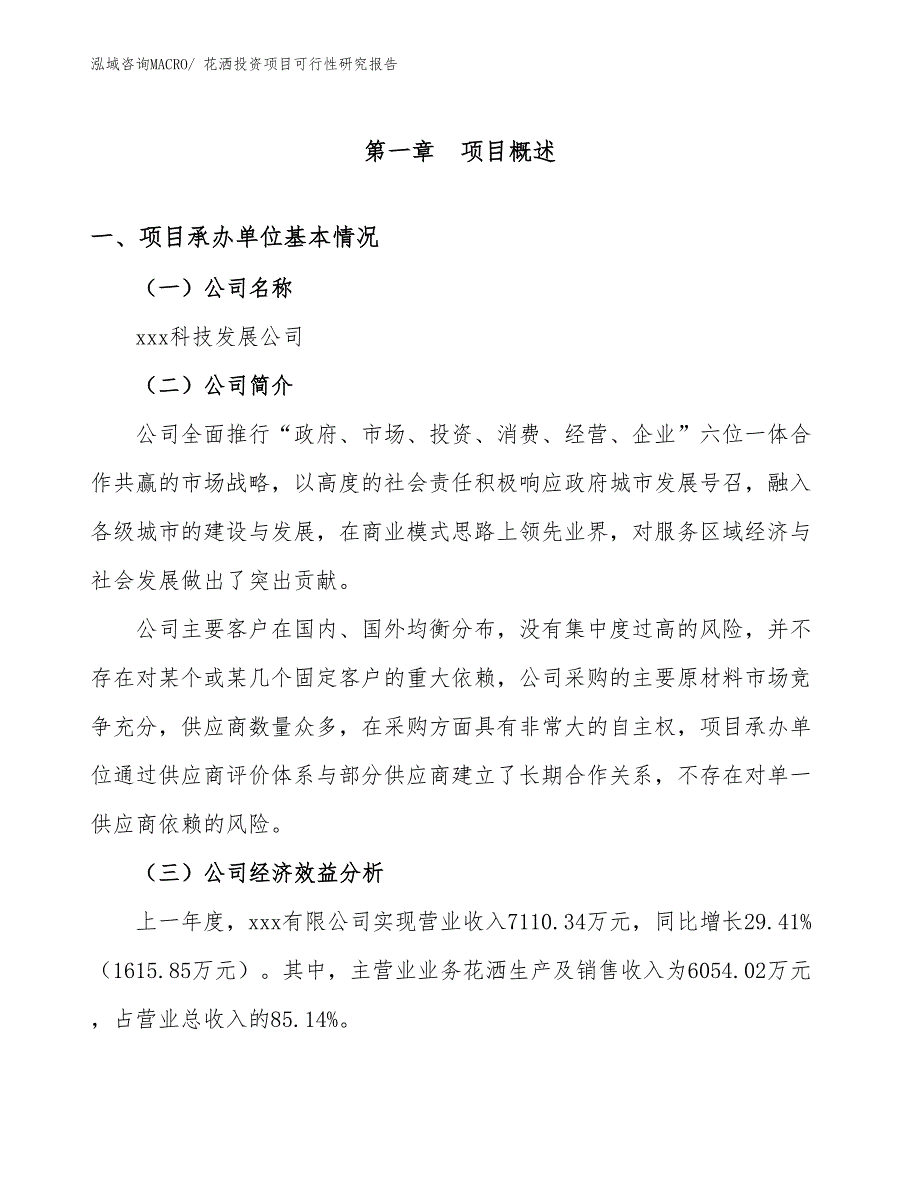 花洒投资项目可行性研究报告_第4页