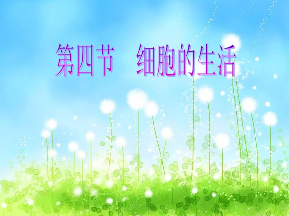 细胞的生活人教版七年级_第2页