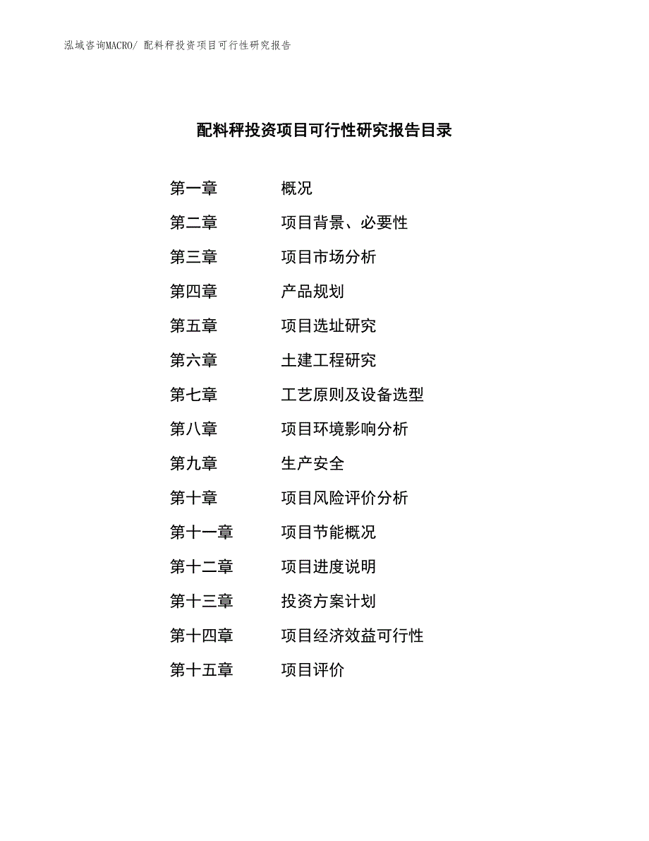 配料秤投资项目可行性研究报告_第4页