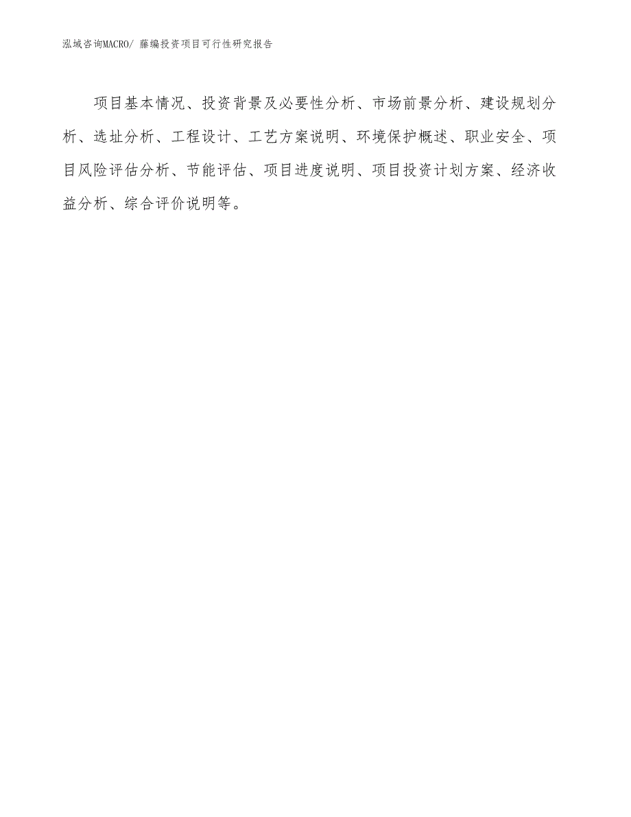 藤编投资项目可行性研究报告_第3页