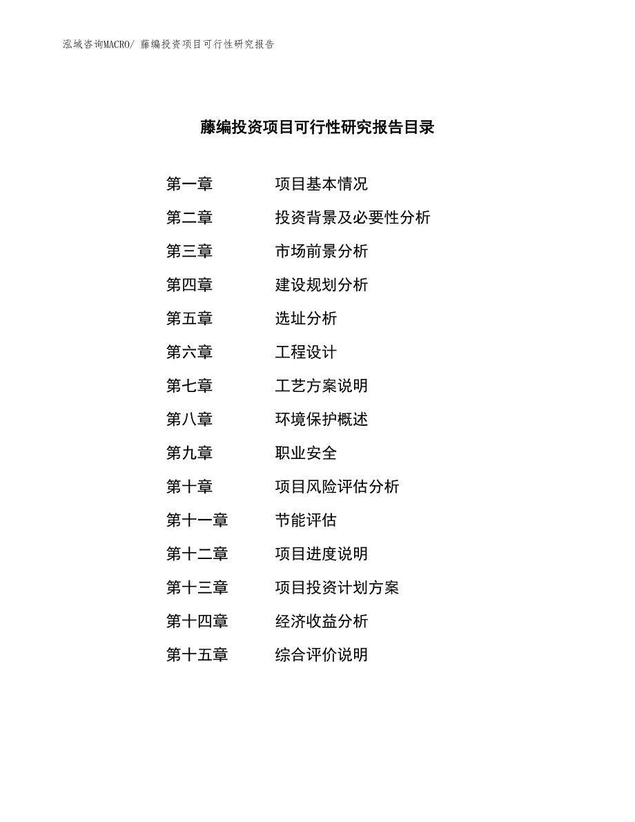 藤编投资项目可行性研究报告_第4页