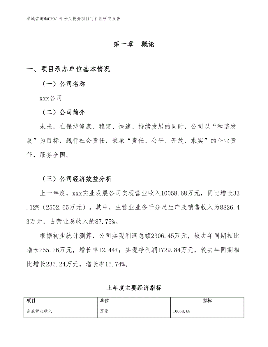 千分尺投资项目可行性研究报告_第4页