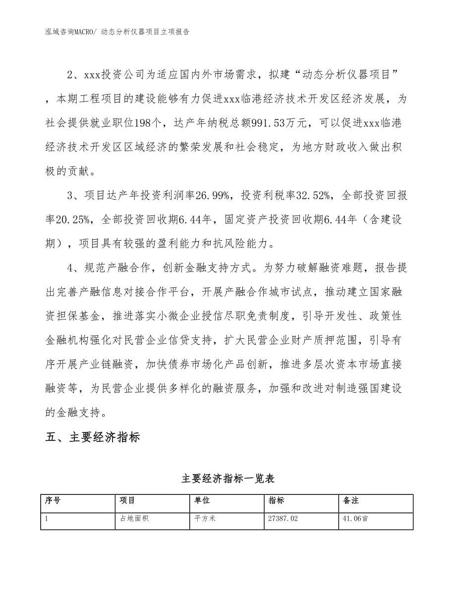 动态分析仪器项目立项报告_第5页