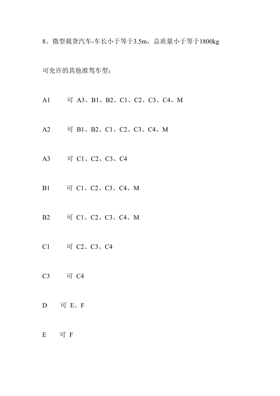 驾照分类常识_第3页