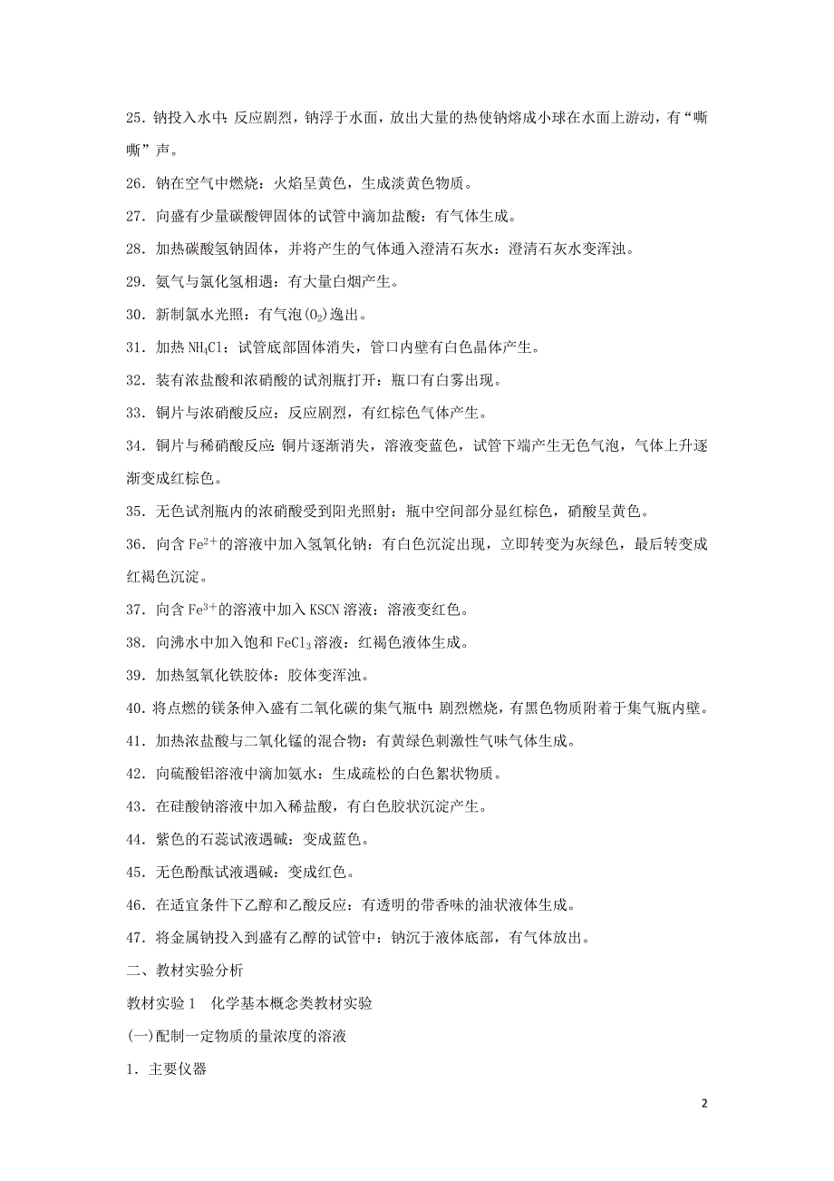 2019年高考化学二轮复习第三篇考前要点回扣要点回扣4考前实验探源：教材化学实验学案_第2页