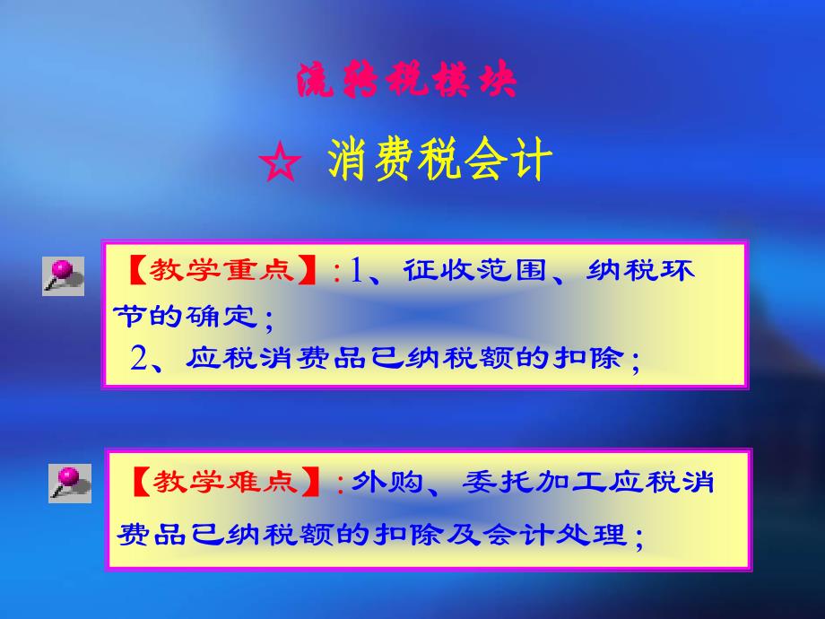 ☆消费税会计教学难点外购`委托加工应税消费品已纳税额的_第1页