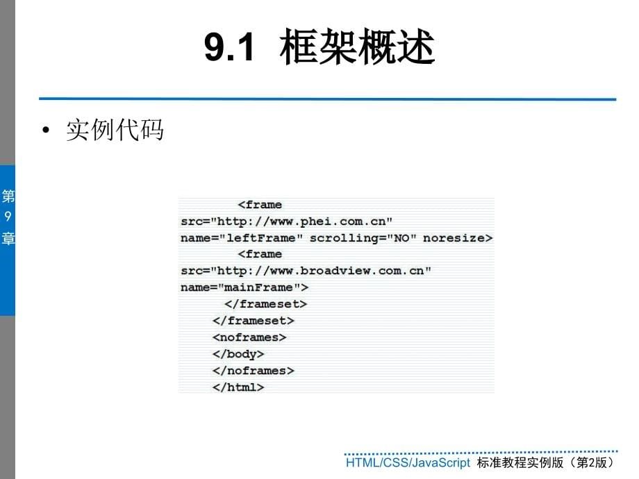 框架的应用htmlcssjavascript标准教程实例版第_第5页