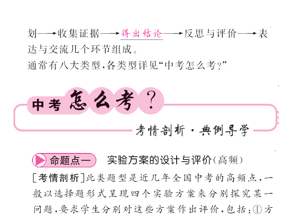 《中考新航线》中考化学（人教版）教师用书课件 专题六 实验探究.ppt_第2页