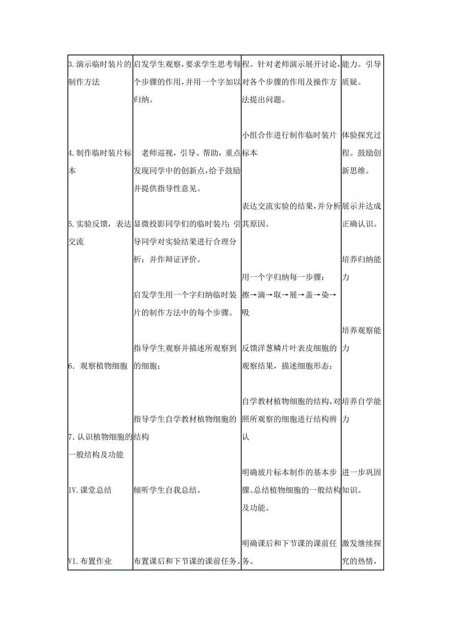 江苏地区 人教版生物七年级上教案：2.1.2《植物细胞》.doc_第3页