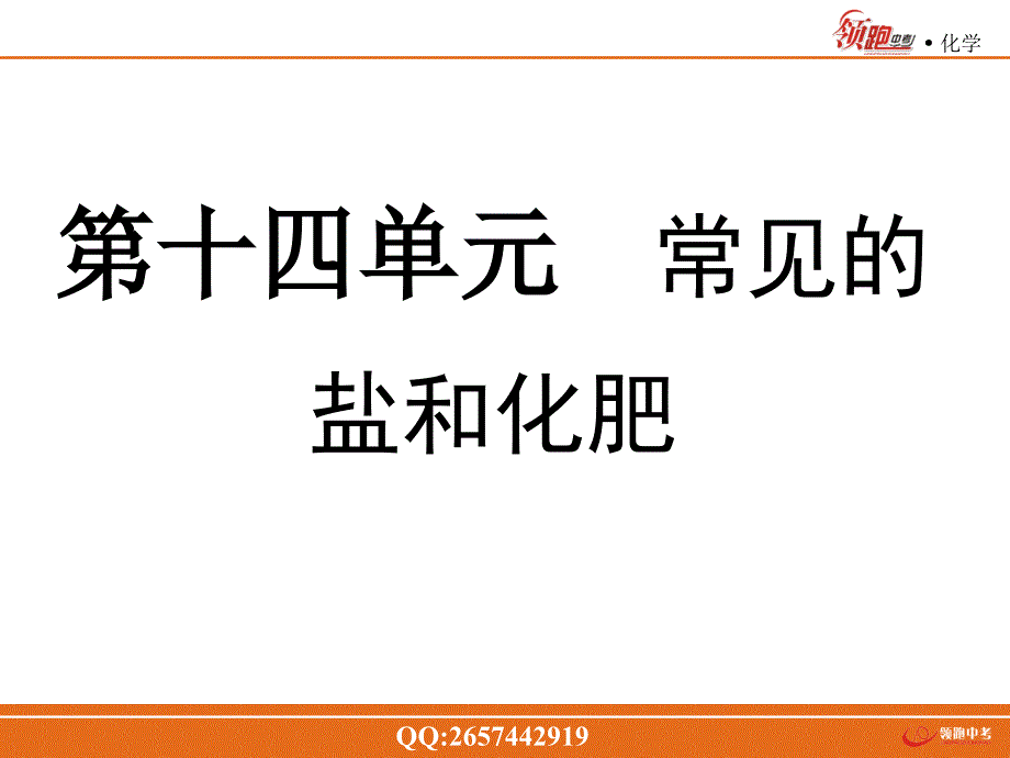 中考化学（广东专版）一轮复习课件：第十四单元 常见的盐和化肥.ppt_第1页