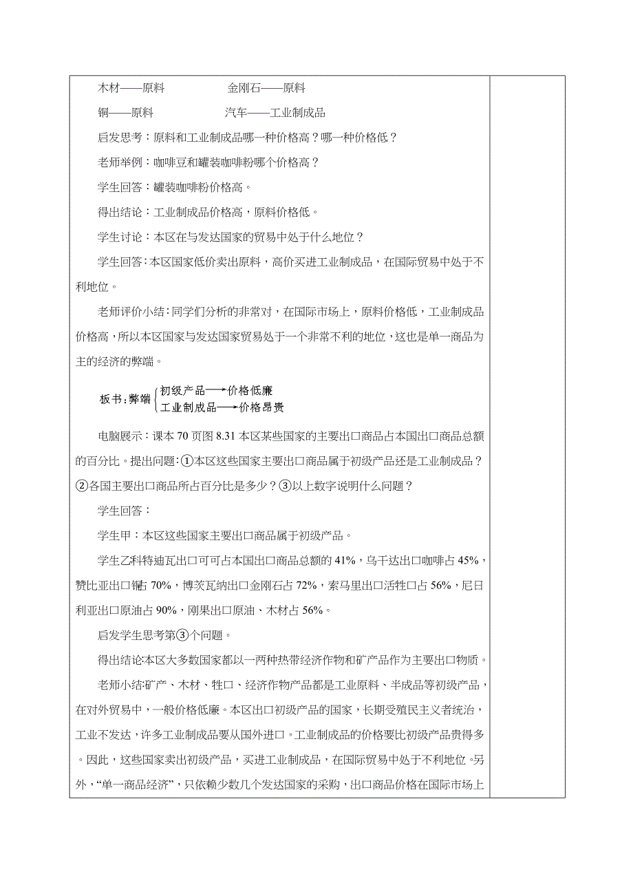 江苏省仪征市第三中学七年级地理下册教案：8.3撒哈拉以南的非洲（第二课时）.doc_第2页