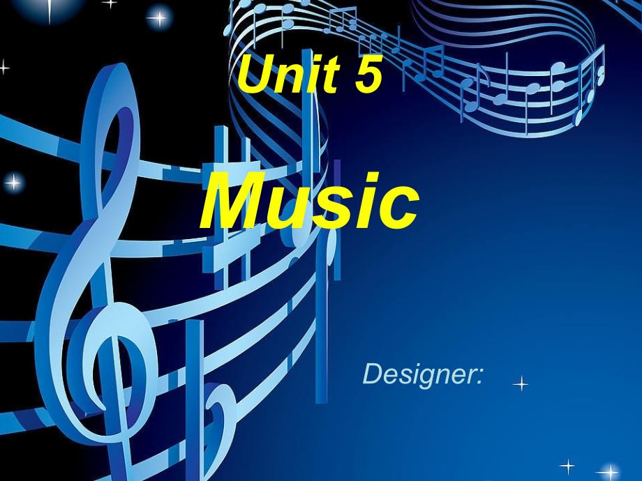 高中英语必修二《Unit 5 Music》全英文说课稿_第1页