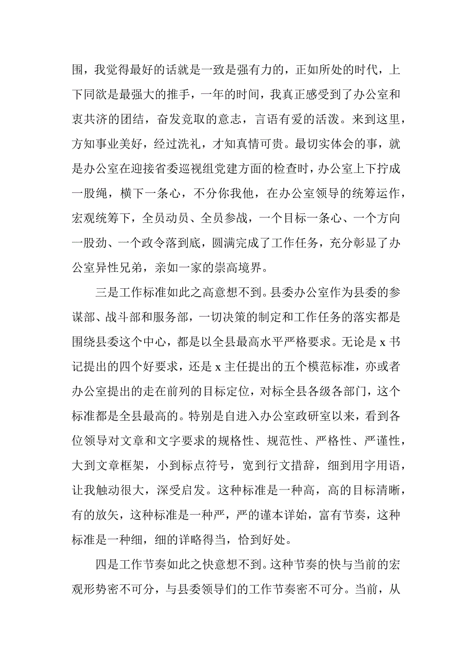 2019县委办公室青年干部座谈会发言稿_第2页