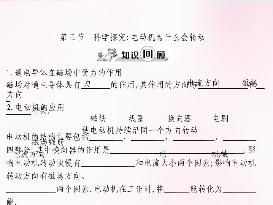 初中物理  第三节　科学探究电动机为什么会转动_第3页