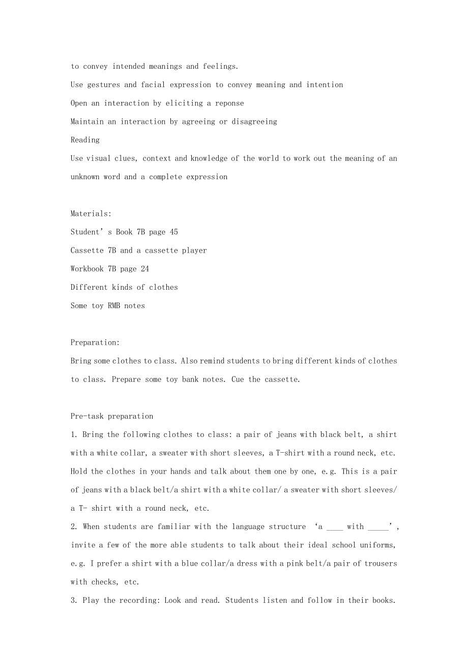 英语：module 2 unit 4《shops and markets》教案（牛津上海七年级下）_第5页