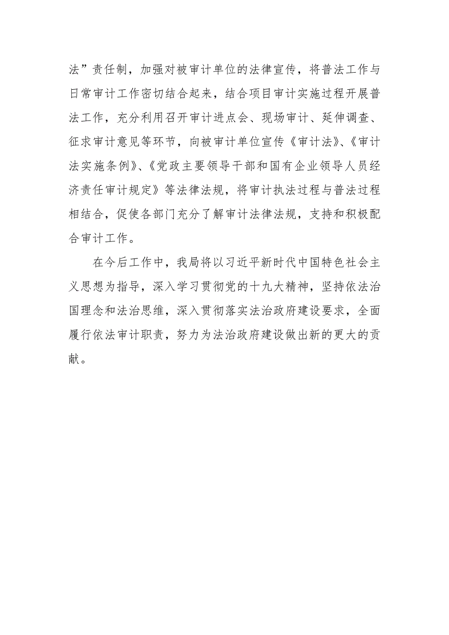 XX区审计局2018年法治政府建设年度报告_第4页