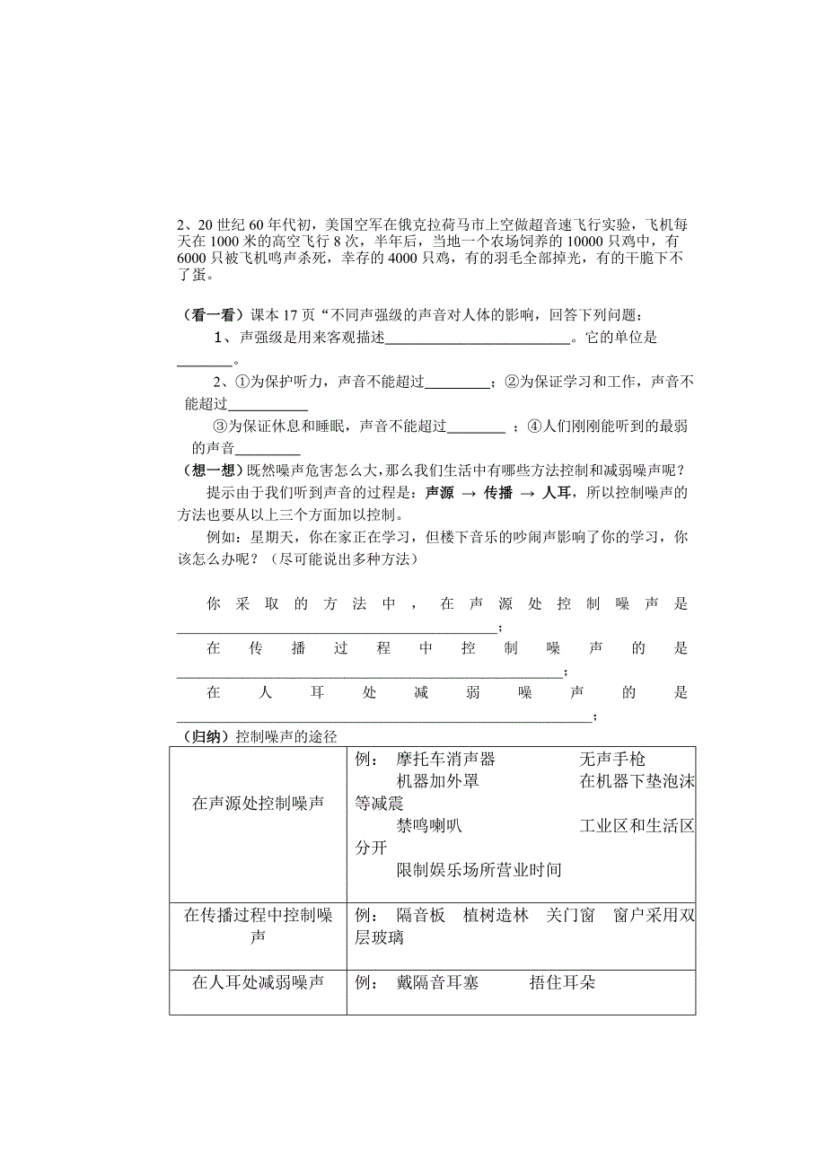 陕西地区 苏科版物理八年级《令人厌烦的声音》学案.doc_第2页