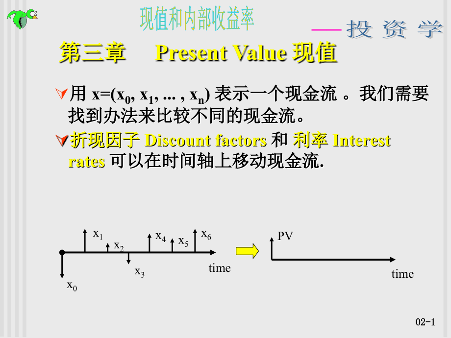 投资学第三章《现值和内部收益率》_第1页